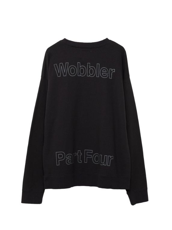 キャットプリント スエットシャツ ブラック - Cat Printed Sweatshirt