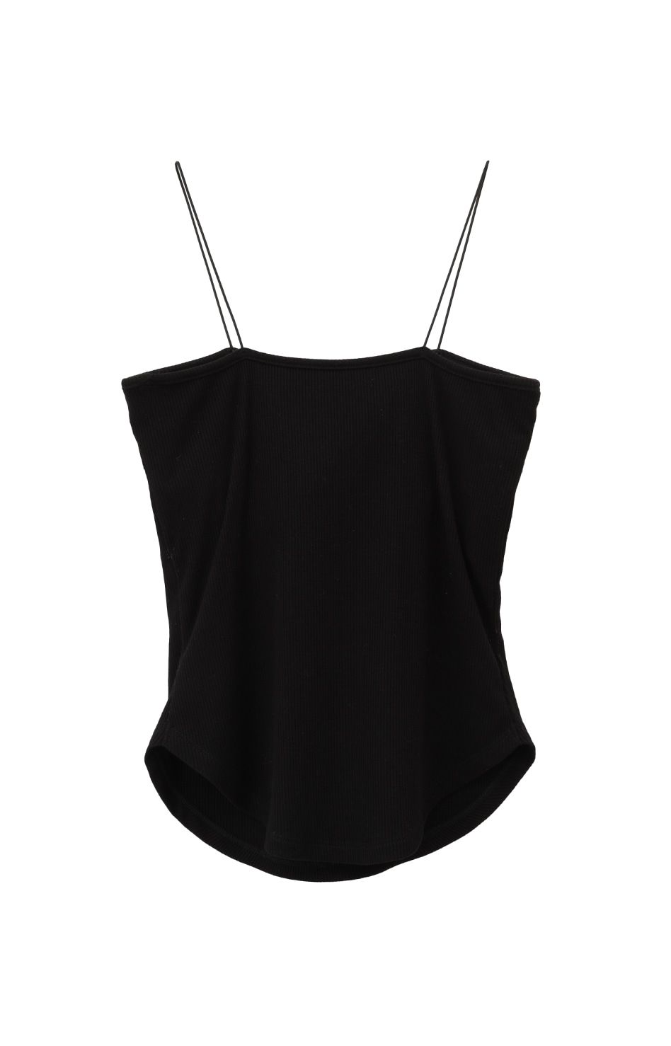 CLANE - カップ付きキャミソール - THIN CODE CAMISOLE - BLACK