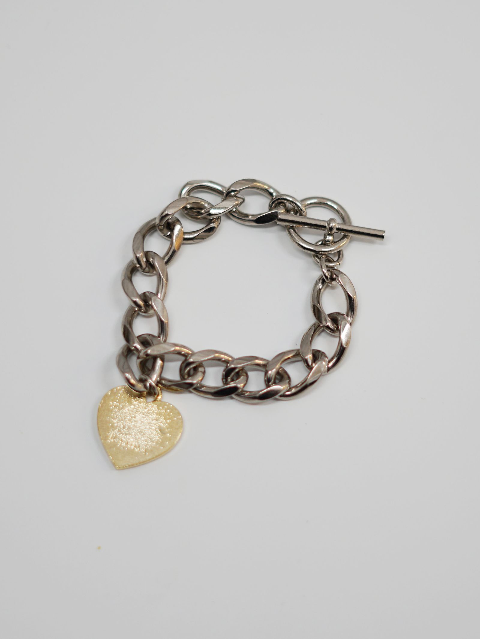 チャームブレスレット - "I LOVE YOU" Pin Charm Bracelet  (GREEN)