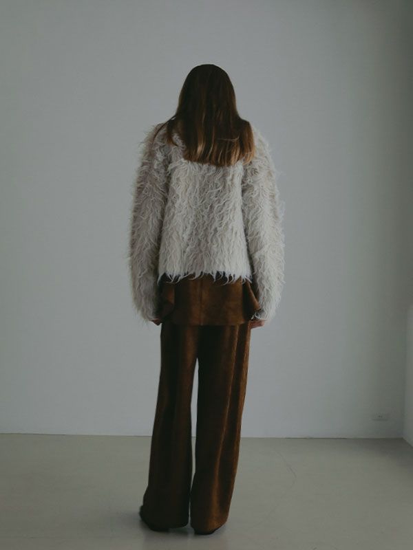 フェイクスウェードリラクシーパンツ (CAMEL)