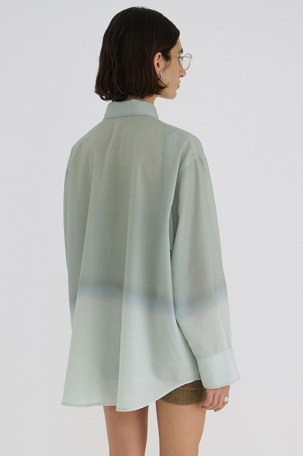 グラデーションプリントシャツ - GRADATION SHIRT - MINT