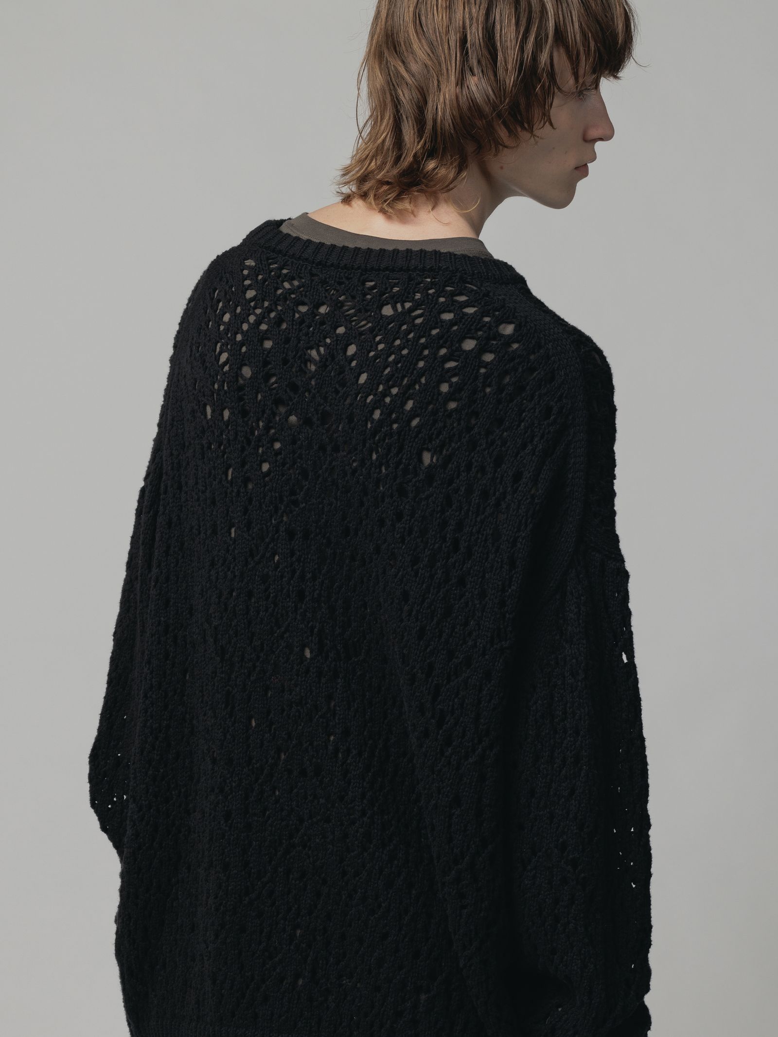 メッシュニット - BLACK