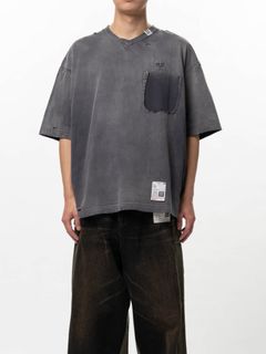サンフェーデッドライク Vネック Tシャツ - Sun Faded Like V-neck T-shirt（BLACK)