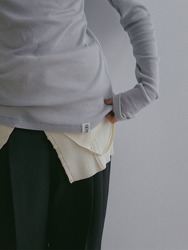 DEPENDREシアーロンTee / カットソー （MEDIUM GREY）
