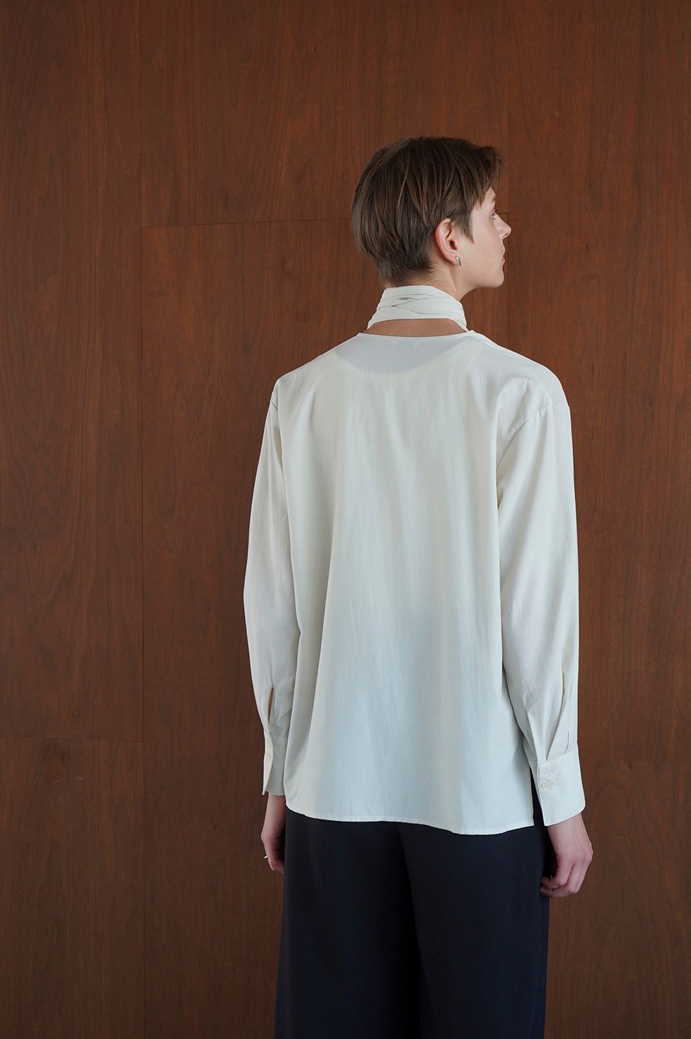 CLANE - チーフカラートップス - CHIEF COLLAR TOPS - IVORY | ADDICT