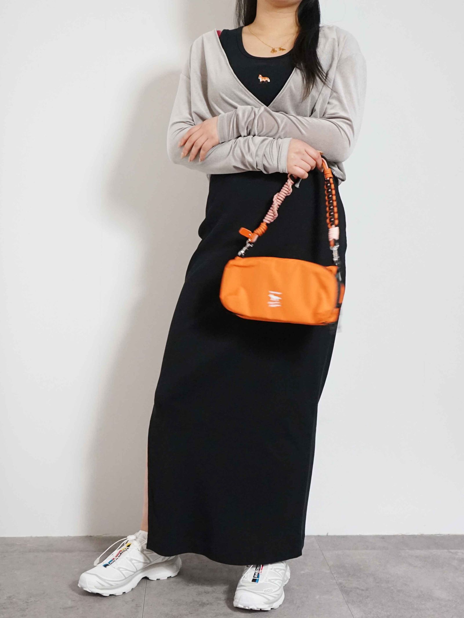 きれいめ×スポーティの絶妙バランス｜CLANE × MAISON KITSUNÉの最新コーデ