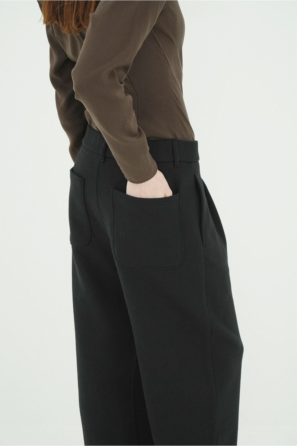 ツータック スウェットパンツ - TWO TUCK SWEAT PANTS (BLACK)