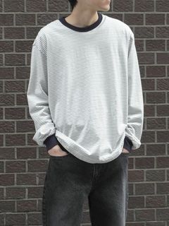 ボーダーロングスリーブ カットソー - ORIGINAL BORDER L/S T-SIRTS - WHITE