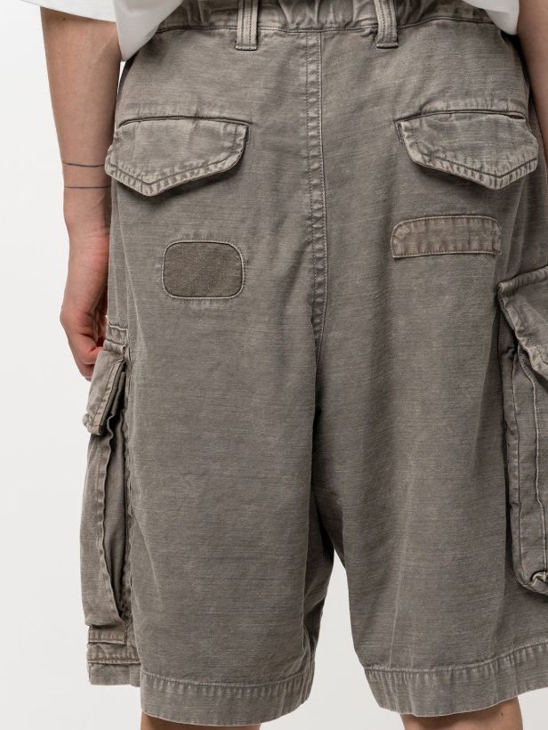 リペアドカーゴショーツ - REPAIRED CARGO ST (LT/GREY)