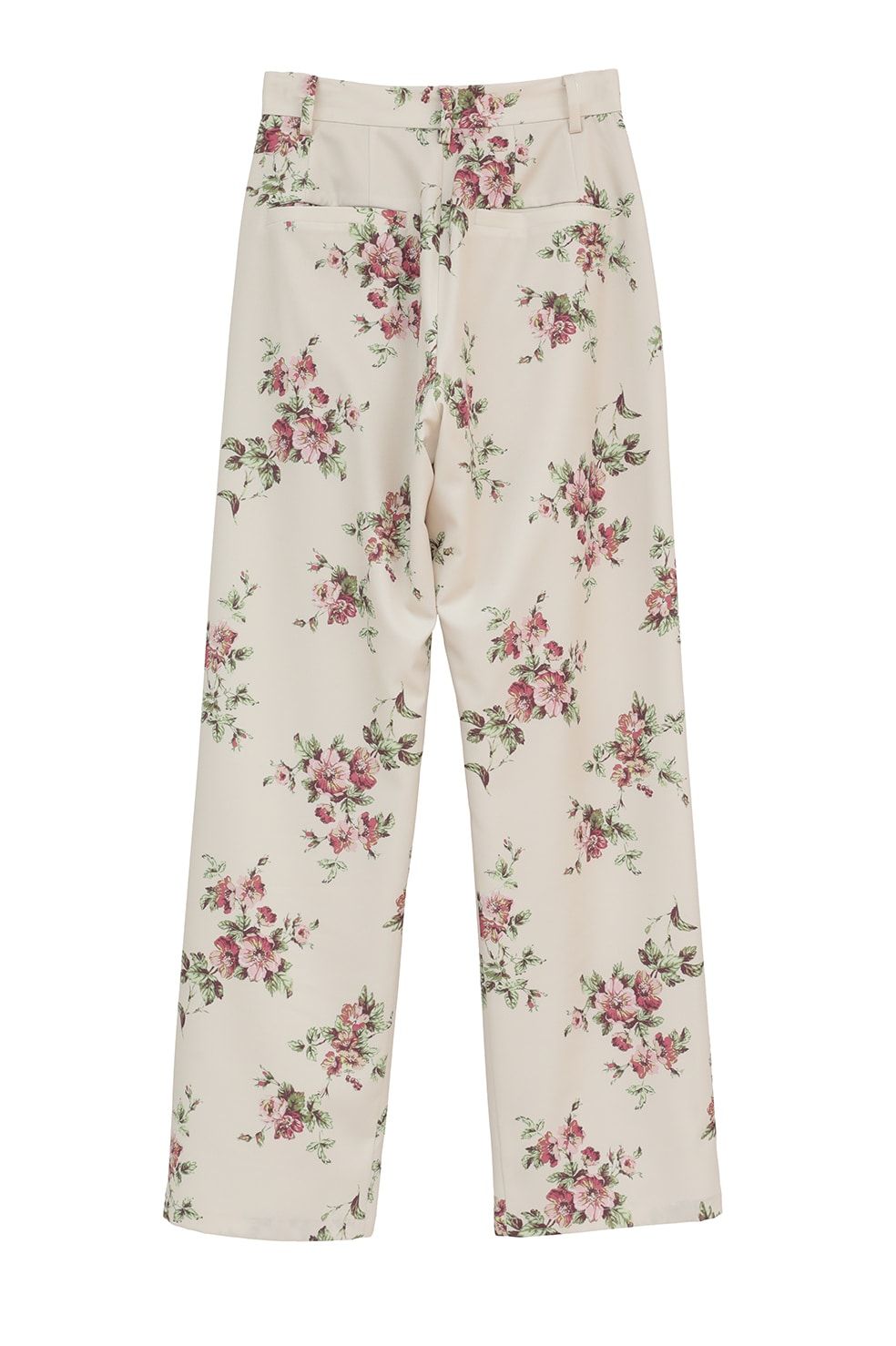 フラワータックパンツ - FLOWER TUCK PANTS (BEIGE)
