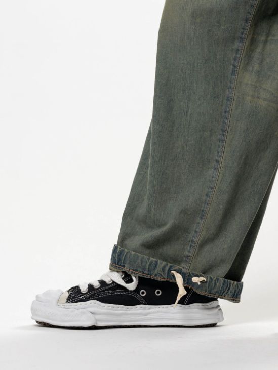 ライトデニム ワイドパンツ - Light Denim Wide Pants - LIGHT BLUE