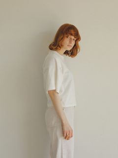 ワイドスリーブTee - WHITE