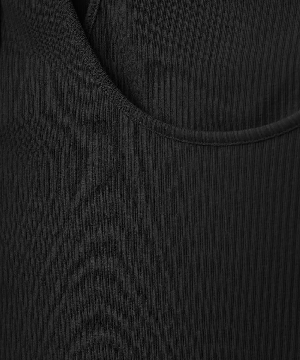 レイヤードアメリカンタンクトップ - LAYERD AMERICAN TANK TOP BLACK
