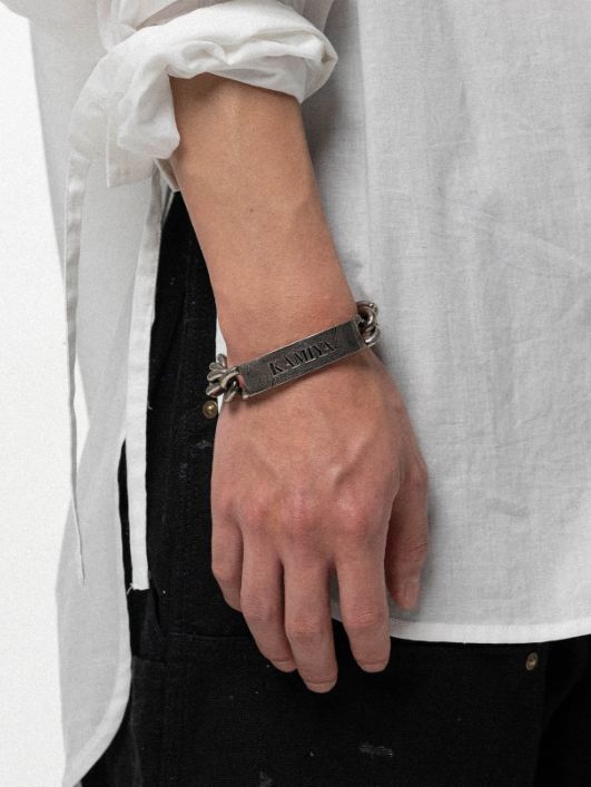 アイディー ブレスレット - KAMIYA ID Bracelet - BLACK（いぶし加工）