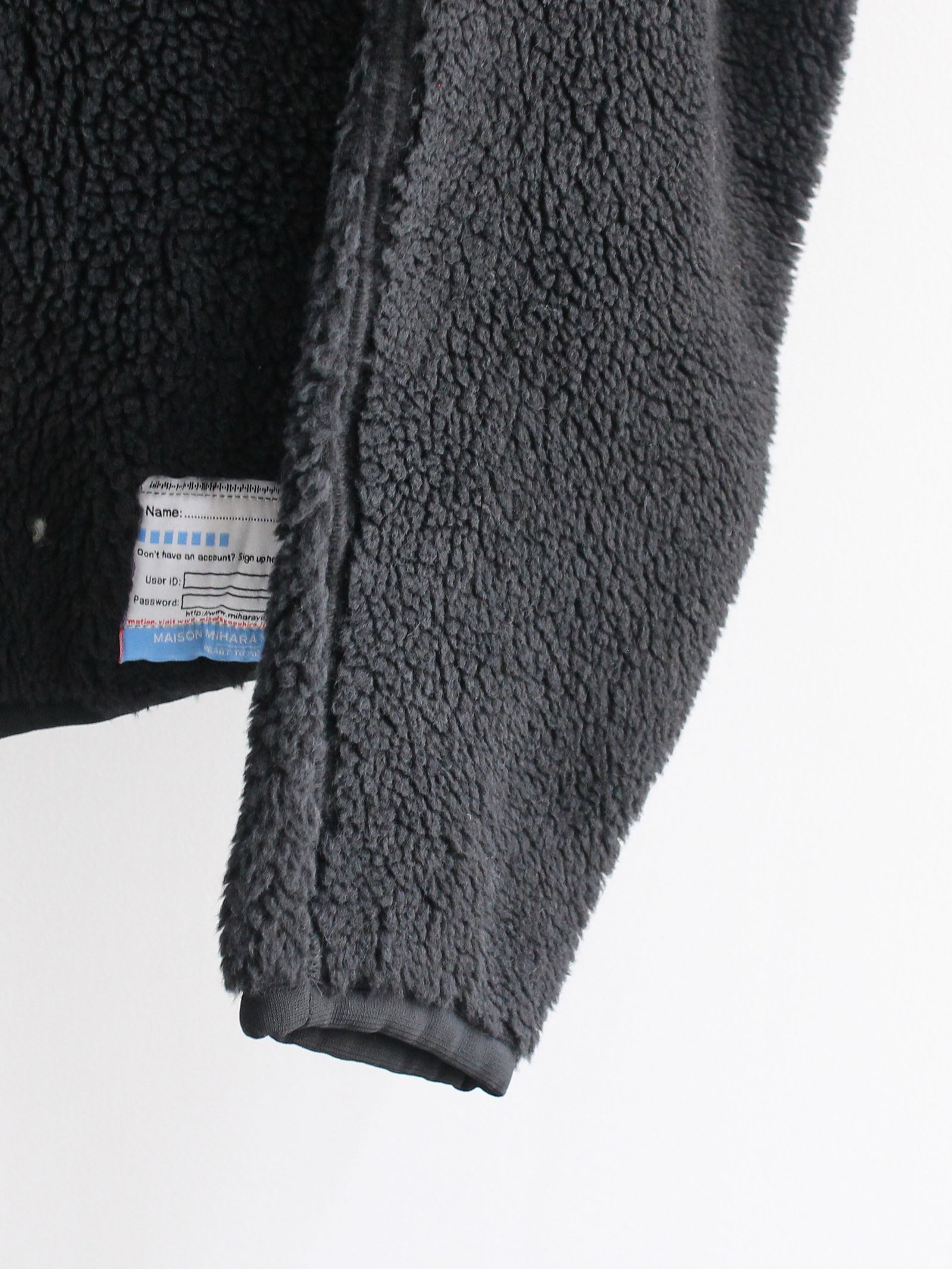 ホロー アウト ボアベスト - hollowed - out boa vest - BLACK
