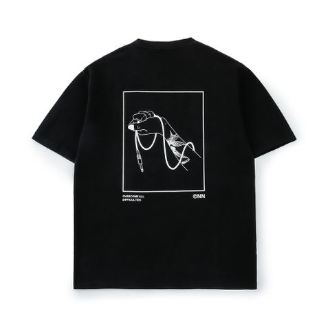 タトゥー スウェット Tシャツ - TATTOO SWEAT TEE / USED BLACK