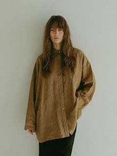 2WAYシルエットリネンシャツ - BEIGE
