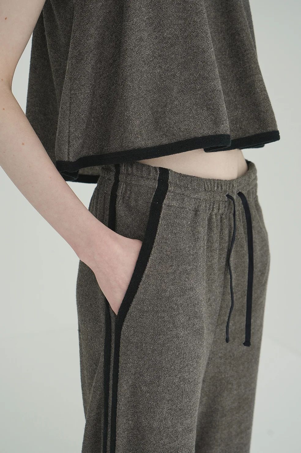 新品未使用　CLANE PILE LINE PANTS ブラウン CLANE - パイルラインパンツ - PILE LINE PANTS - BROWN