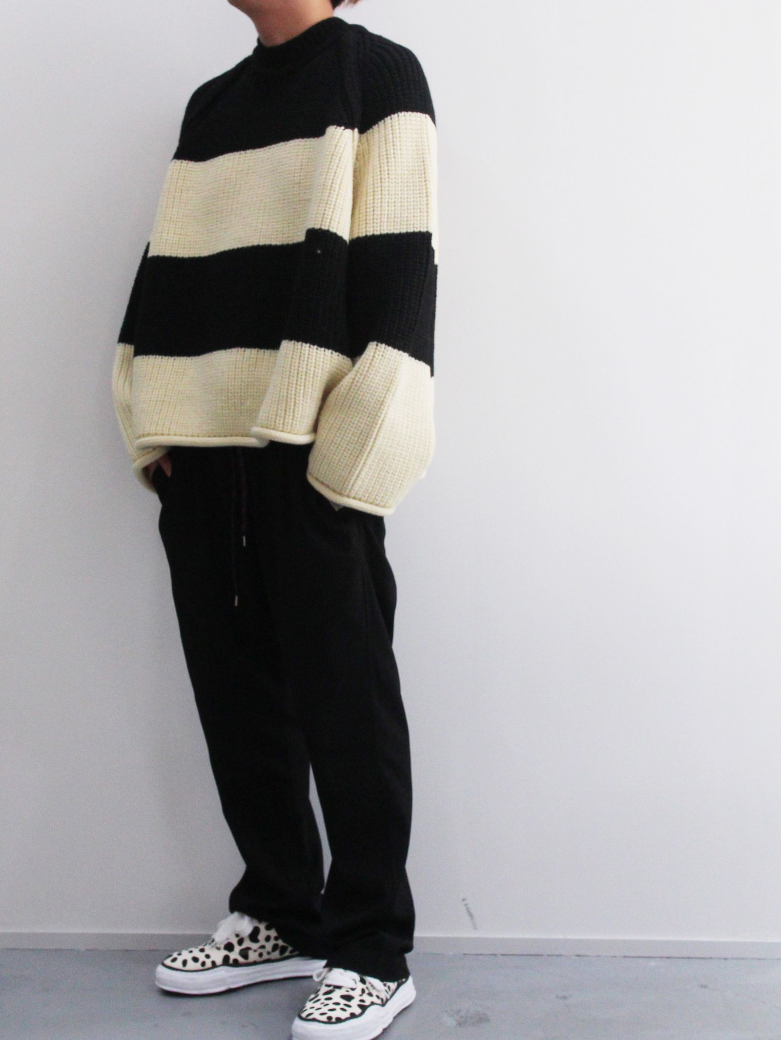 KIDILL - Border Pullover Knit Insist on British Wool - ボーダーニット ...