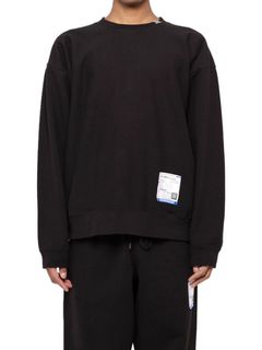 フレンチテリー プルオーバースエットシャツ - French Terry Pullover Sweatshirt (BLACK)