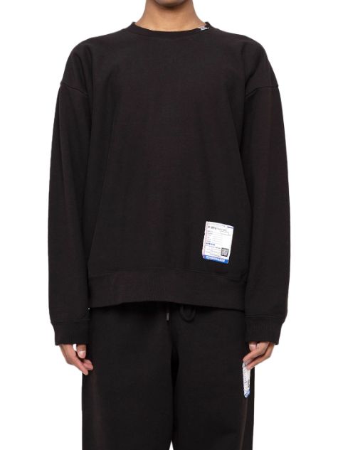 フレンチテリー プルオーバースエットシャツ - French Terry Pullover Sweatshirt (BLACK)