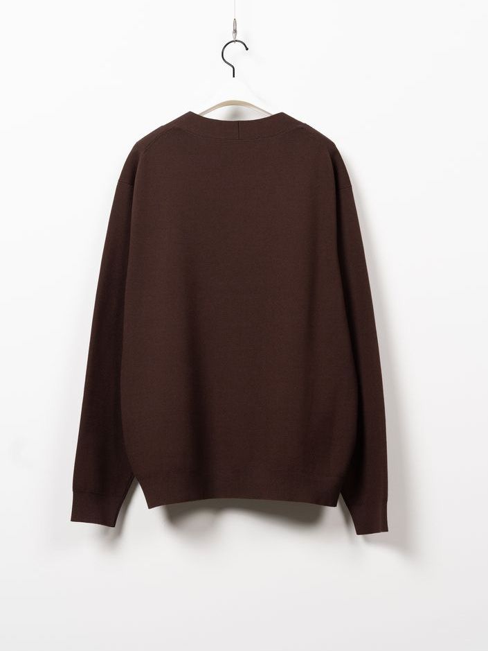 ミランリブカーディガン - MILAN RIB CARDIGAN （BROWN）