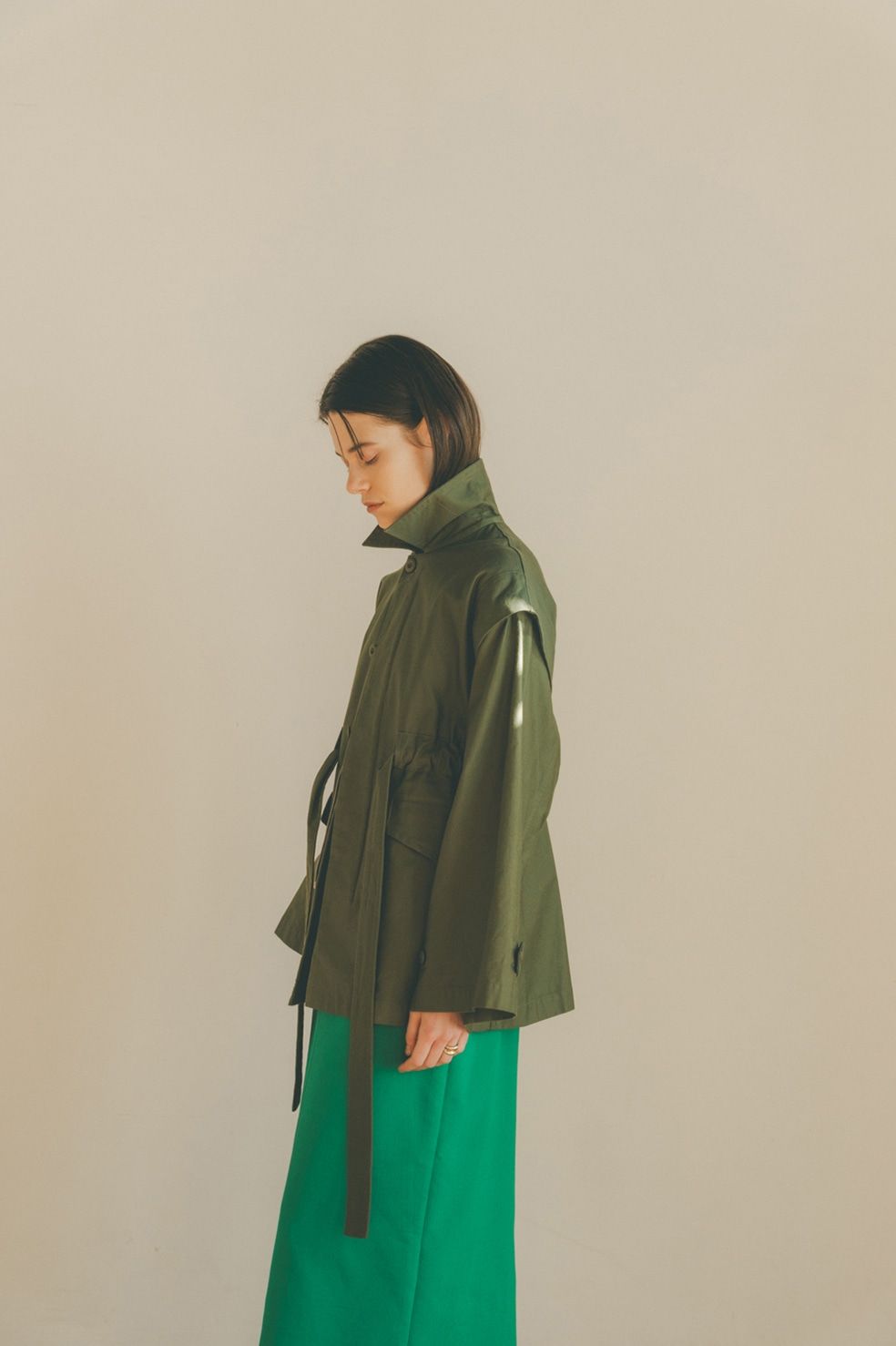 CLANE - 2WAY MILITARY JACKET - KHIKI | ADDICT WEB SHOP