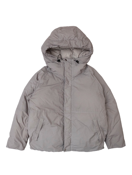 700FIL ダウンジャケット  -  GARMENT DYED DOWN JACKET  FADE GRAY