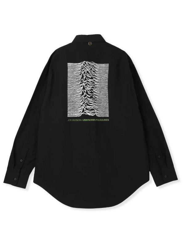 × JOY DIVISION UNKNOWN PLEASURES LS SHIRT - ロングスリーブシャツ (BLACK)