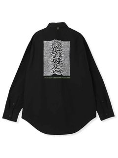 × JOY DIVISION UNKNOWN PLEASURES LS SHIRT - ロングスリーブシャツ (BLACK)