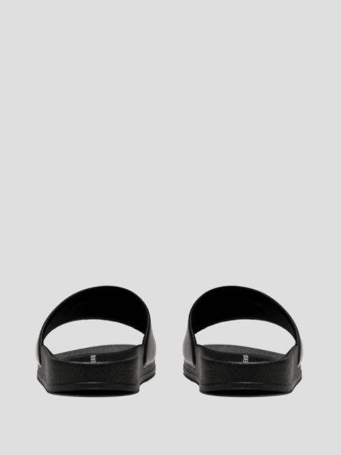 MSGM スモールロゴ サンダル -  LOGO POOL SLIDE - BLACK