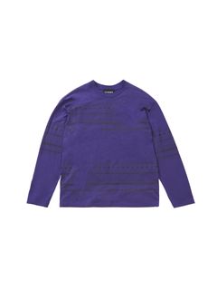 プリントカットソー - WAREHOUSE PATTERN PRINT CUTSEW - PURPLE