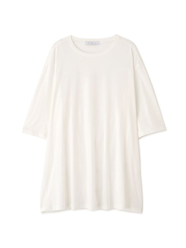 エアリーコットンオーバーサイズTee (ホワイト)