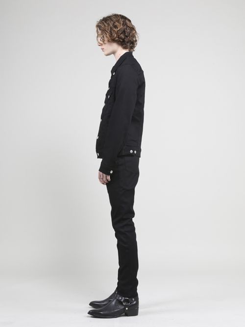 EXフィットデニムジャケット - Denim Jacket - BLACK