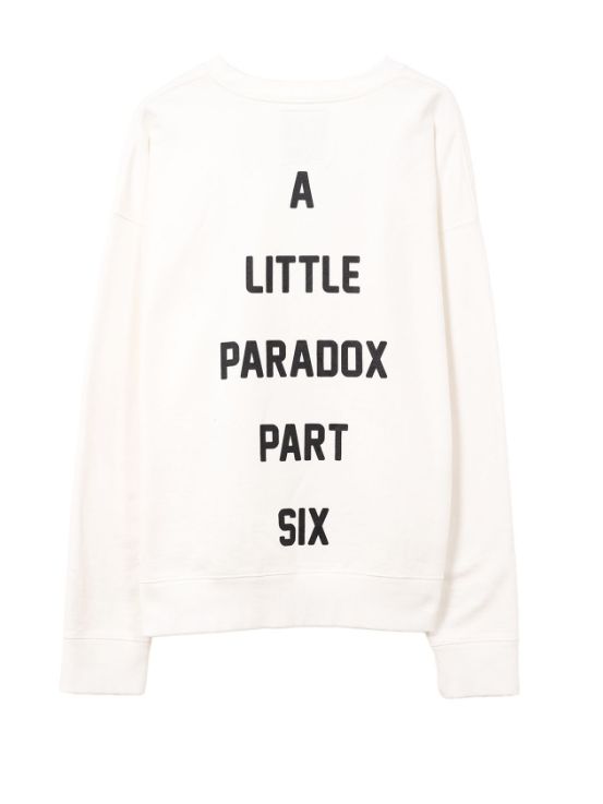 キャットプリントスウェットシャツ - Cat Printed Sweatshirt (WHITE)