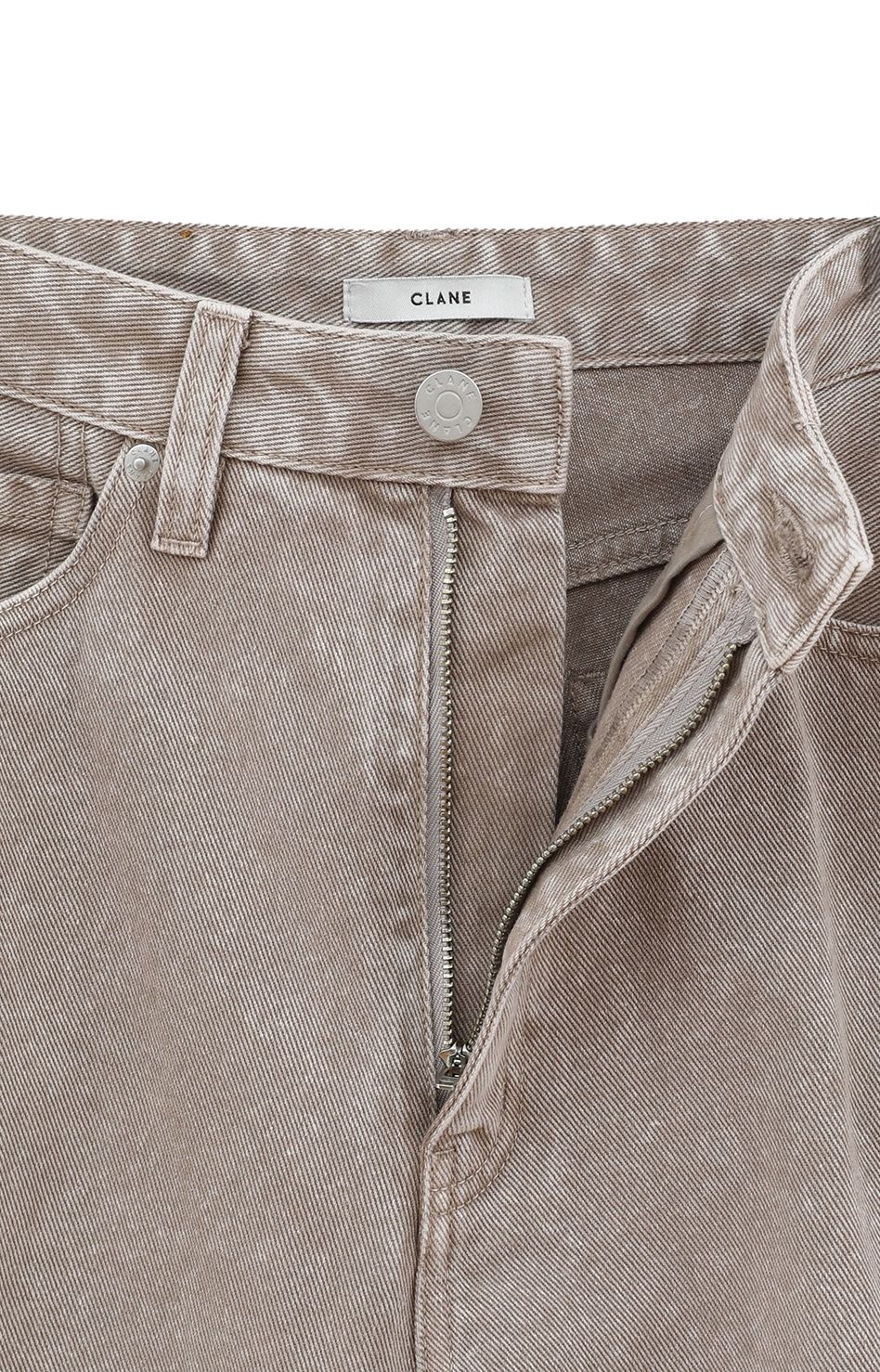 SLASH CUT DENIM PANTS BEIGE - スラッシュカット デニムパンツ