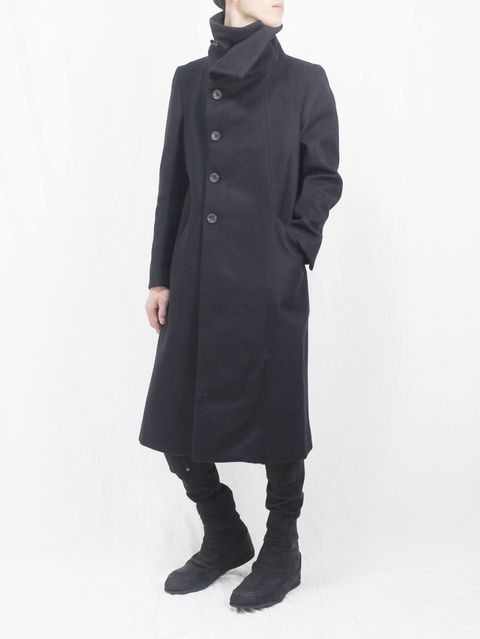 The Viridi-anne 17-18AW - Melton High Neck Long Coat STYLE | 161 