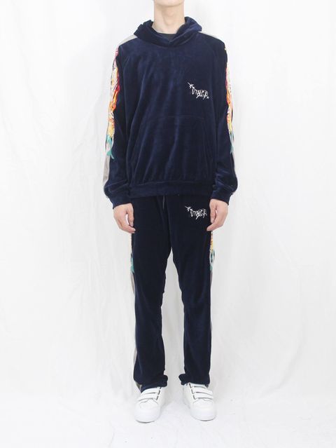 DOUBLET ‐CHAOS EMBROIDRY TRACK SET UP STYLE