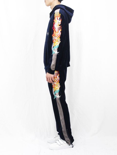DOUBLET ‐CHAOS EMBROIDRY TRACK SET UP STYLE