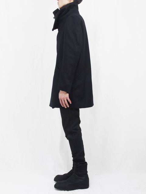 The Viridi-anne 17-18AW - Melton High Neck  Coat STYLE