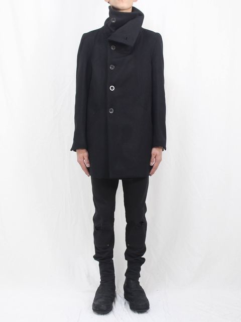 The Viridi-anne 17-18AW - Melton High Neck  Coat STYLE