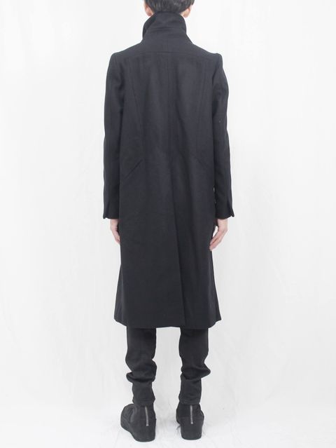 The Viridi-anne 17-18AW - Melton High Neck Long Coat STYLE