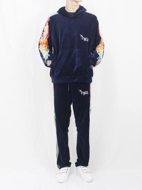 DOUBLET ‐CHAOS EMBROIDRY TRACK SET UP STYLE