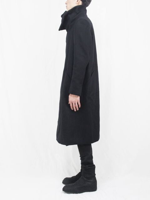 The Viridi-anne 17-18AW - Melton High Neck Long Coat STYLE