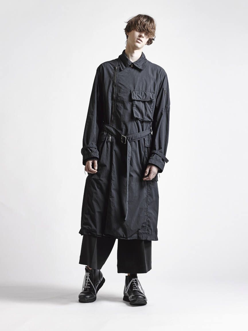 The Viridi-anne トレンチ コート 日本製 メンズ The Viridi-anne No-Collar Coat Winter Style -FASCINATE