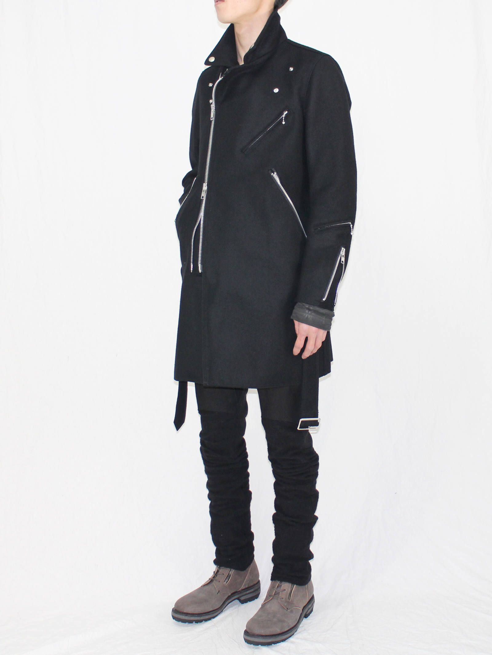 The Viridi-Anne コート The Viridi-anne Pigment Printing Viera Shop Coat （A-Chacoal
