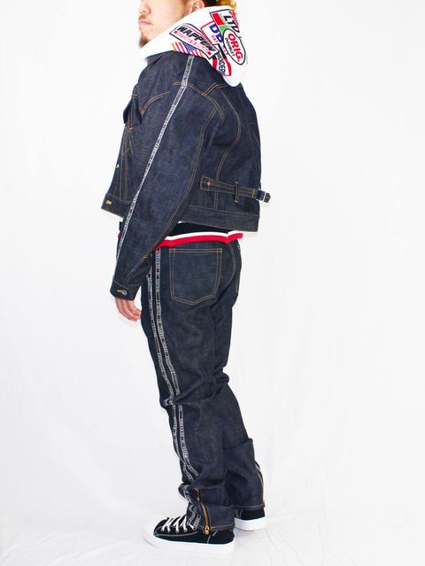 DOUBLET 18SS SELVAGE LINE DINIM STYLE - A