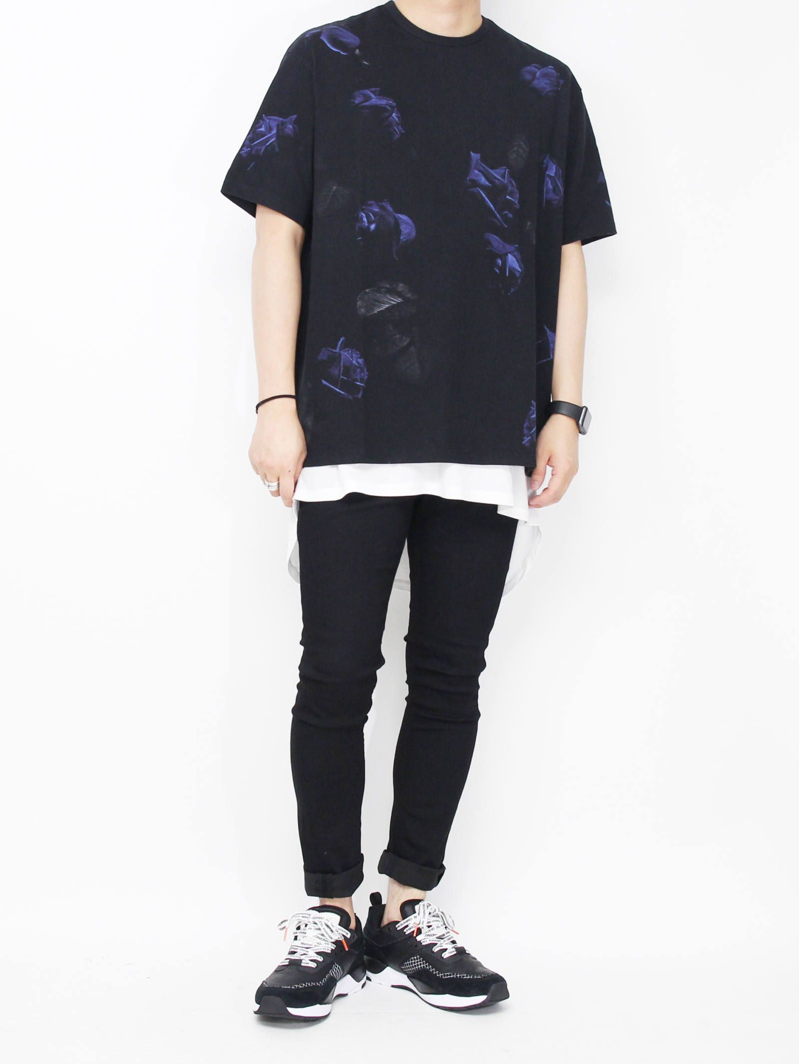 LAD MUSICIAN 18-19AW - 新作ローズプリントTシャツスタイル