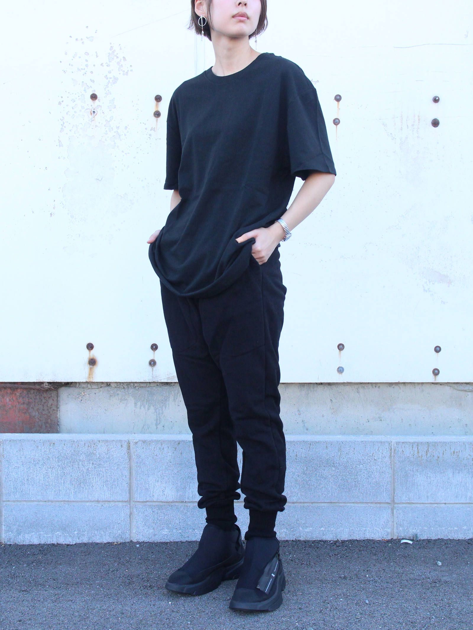 ESSENTIALS ロゴプリント半袖 プリントTシャツ - BLACK