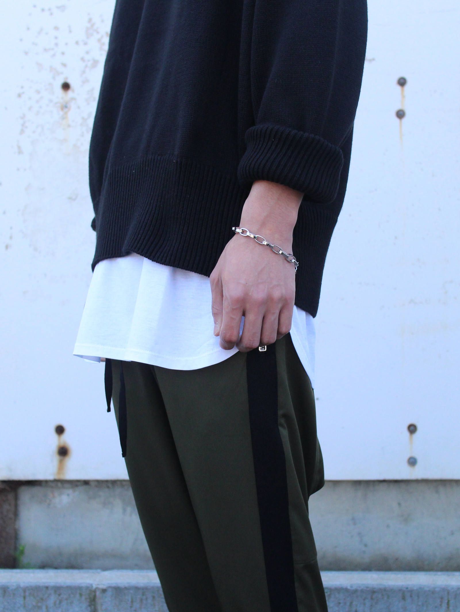 ロングスリーブニット - LONG SLEEVE KNIT - BLACK
